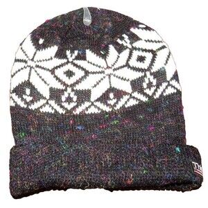 OshKosh B'Gosh Men's 3M Thinsulate Sweater Knit Beanie Hat Fair Isle Snowflake